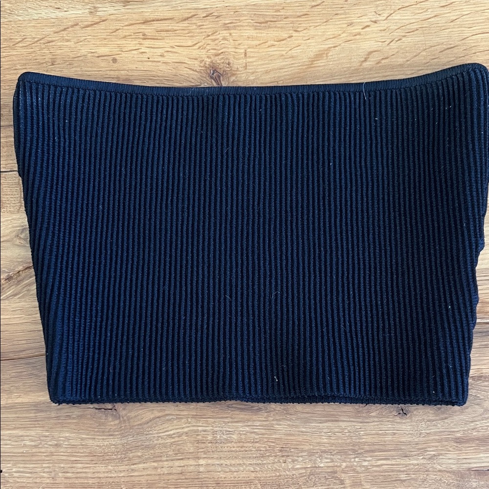 Aritzia Babaton Black Ribbed Tube Top- XS